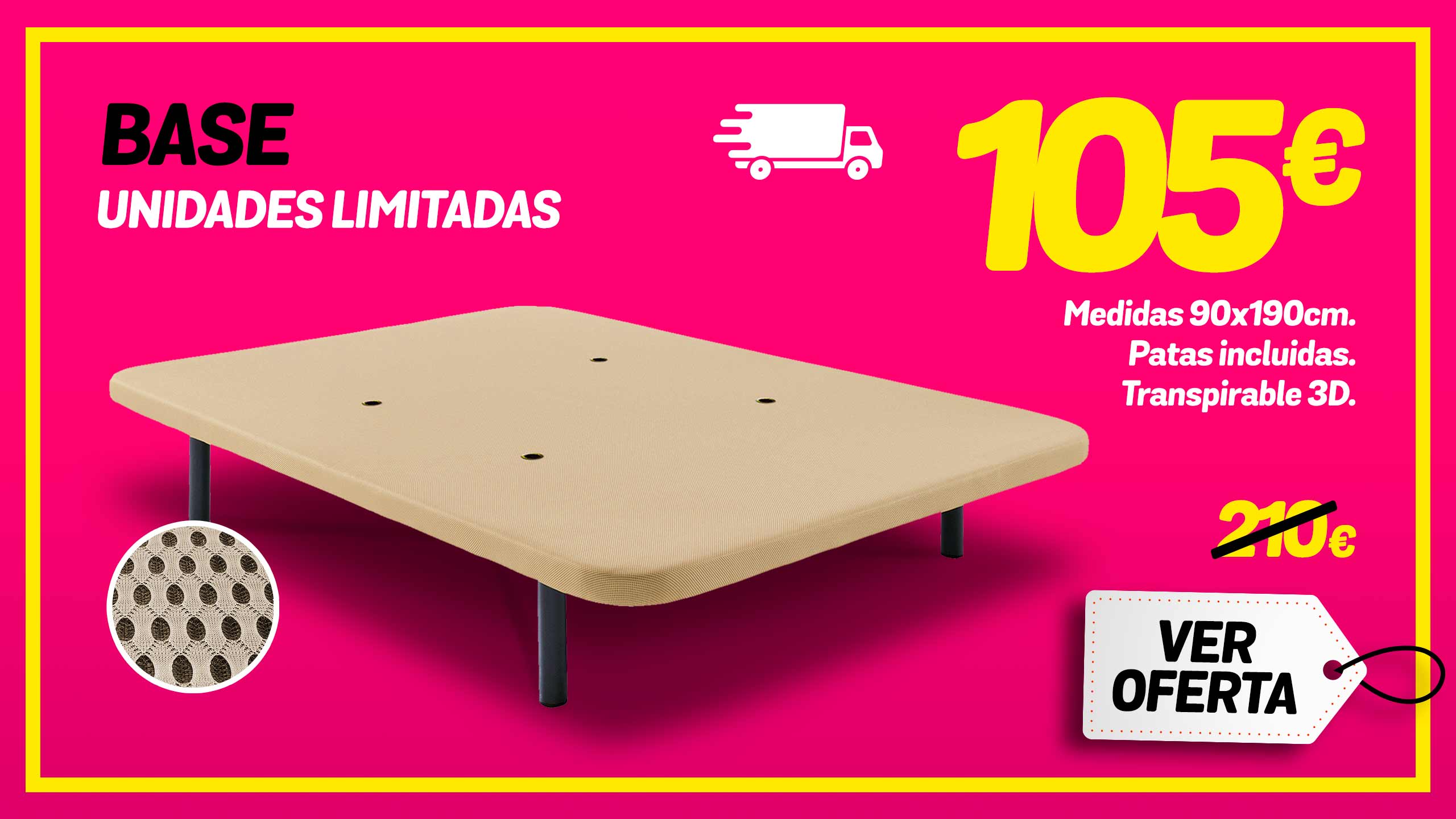 base tapizada barata online